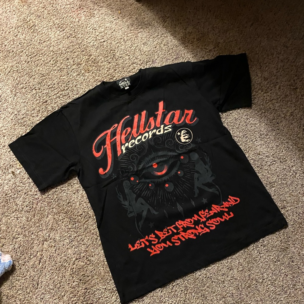 red and black hellstar shirt ( everyone need money)